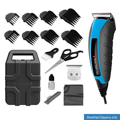 Contents of the Remington #HC5850 Virtually Indestructible Hair Clipper kit